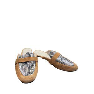 Cole Haan Womens Brown Leather Snake Print sandals Size 8B SKU 8712